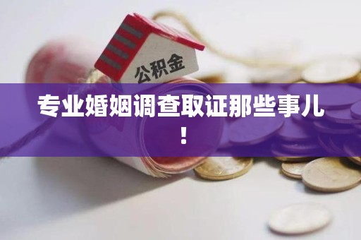 松溪专业婚姻调查取证那些事儿！
