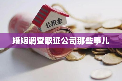 松溪婚姻调查取证公司那些事儿
