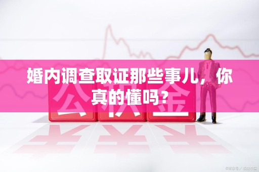 松溪婚内调查取证那些事儿，你真的懂吗？