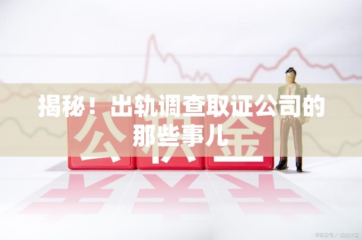 松溪揭秘！出轨调查取证公司的那些事儿