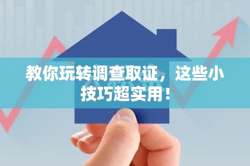 松溪教你玩转调查取证，这些小技巧超实用！