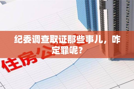 松溪纪委调查取证那些事儿，咋定罪呢？