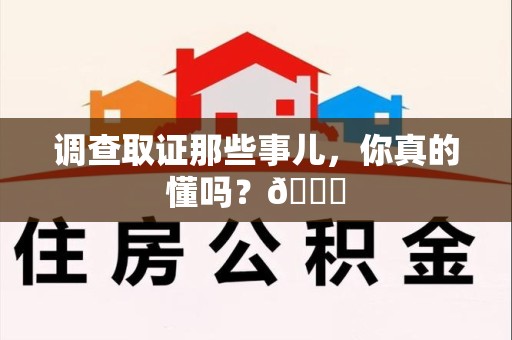 松溪调查取证那些事儿，你真的懂吗？😎