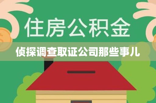 松溪侦探调查取证公司那些事儿