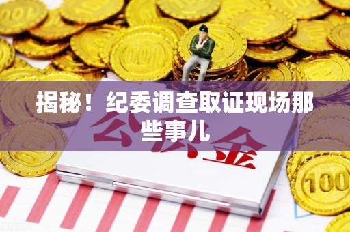 松溪揭秘！纪委调查取证现场那些事儿
