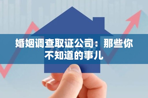 松溪婚姻调查取证公司：那些你不知道的事儿