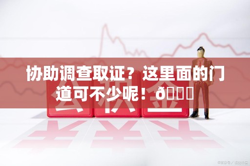 松溪协助调查取证？这里面的门道可不少呢！😎