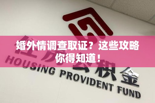 松溪婚外情调查取证？这些攻略你得知道！
