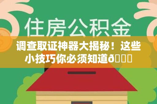 松溪调查取证神器大揭秘！这些小技巧你必须知道😎
