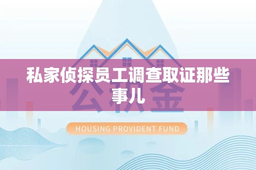 松溪私家侦探员工调查取证那些事儿