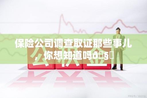 松溪保险公司调查取证那些事儿，你想知道吗🧐