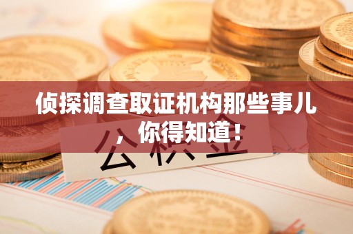 松溪侦探调查取证机构那些事儿，你得知道！