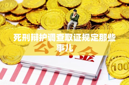 松溪死刑辩护调查取证规定那些事儿